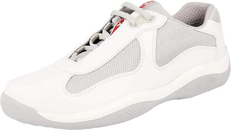 Prada Men's PS0906 O0V F0009 White Leather Americas Cup 